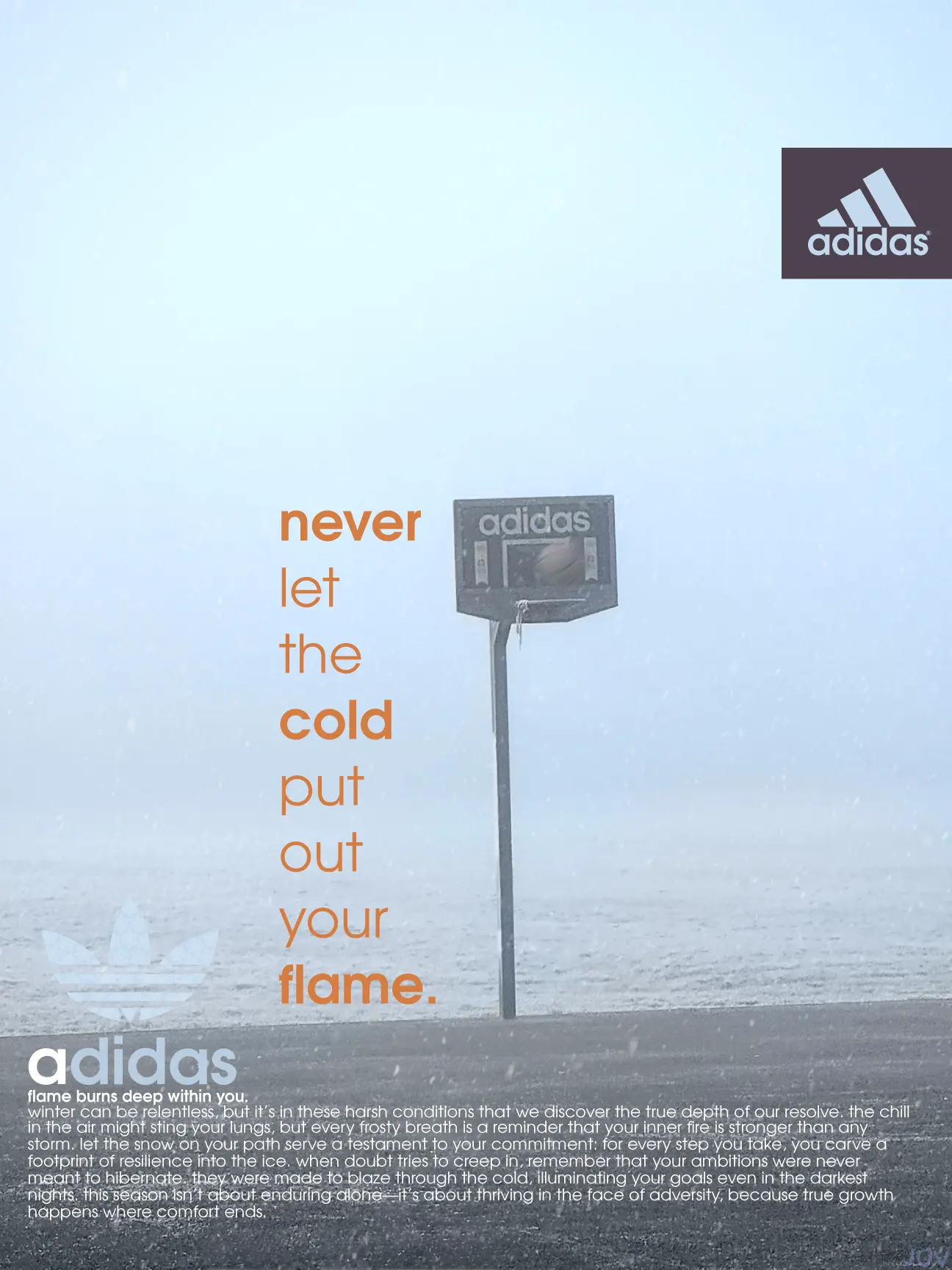 Adidas basketball campaign poster